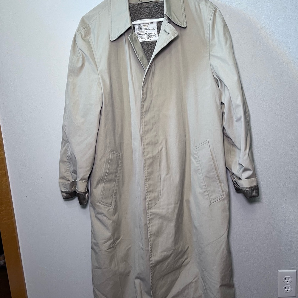 London Fog Men's Beige Trench Coat